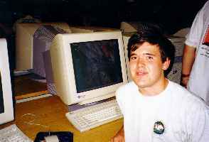 Rich after an all-night programming session at the University of Utah.